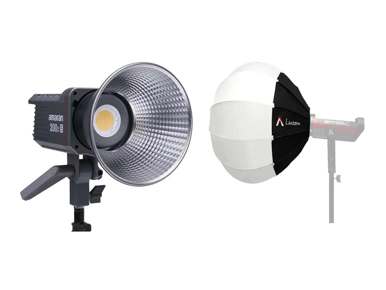 Amaran  200x s led light kit / aputure lantern softbox