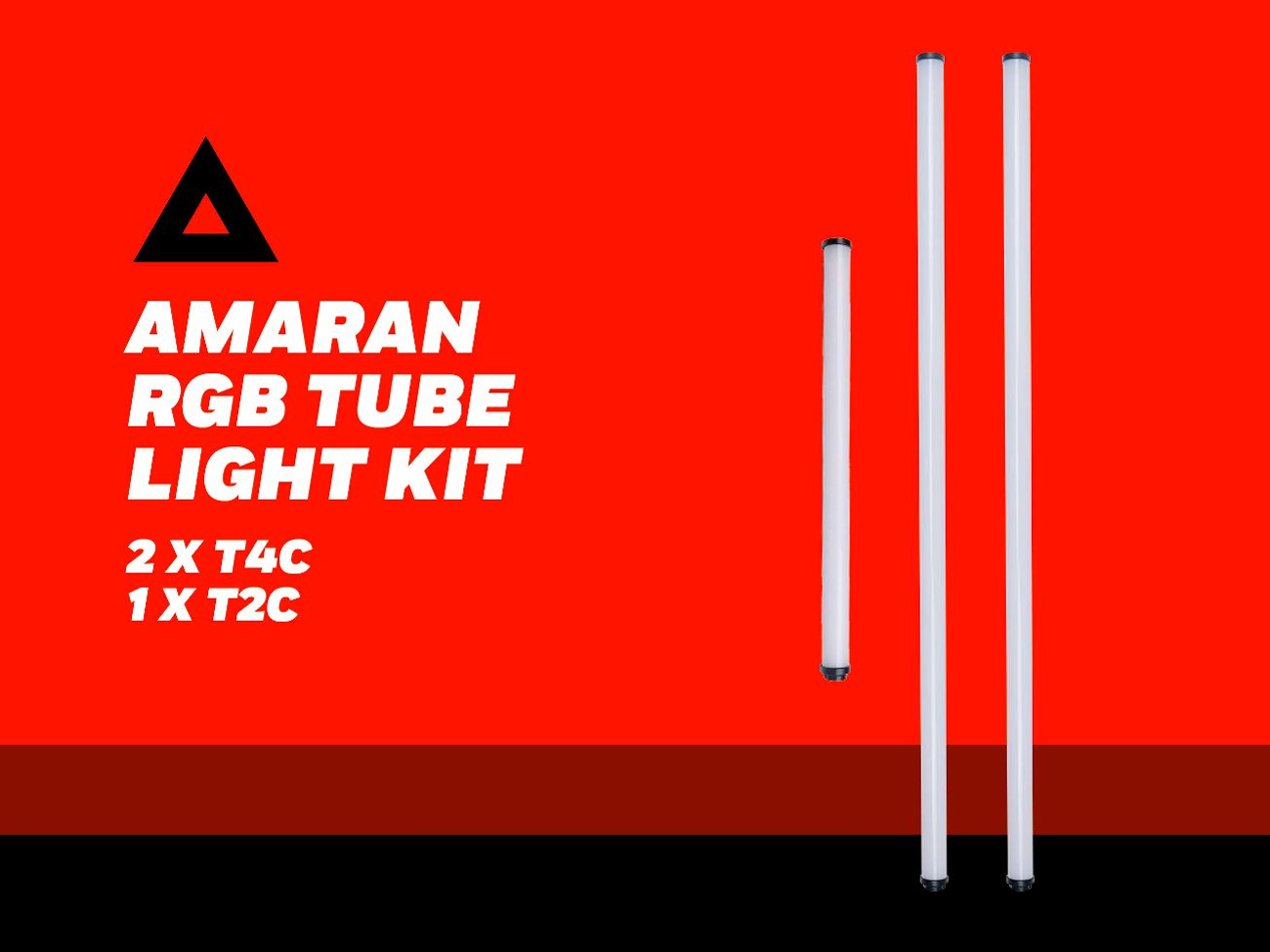 Amaran 3 x rgbww tube light kit