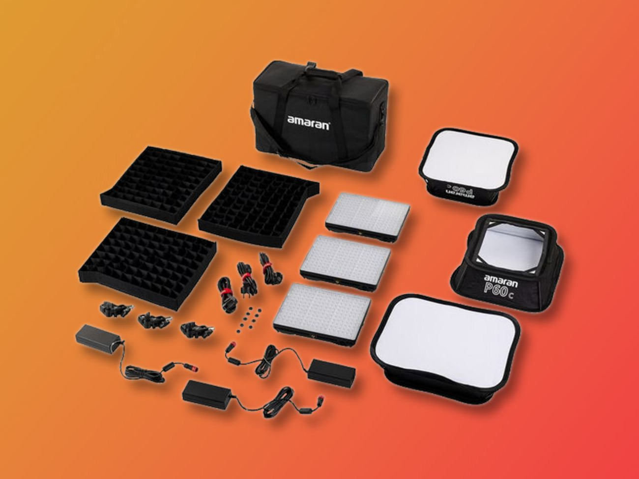 Amaran 60c x3 lighting kit