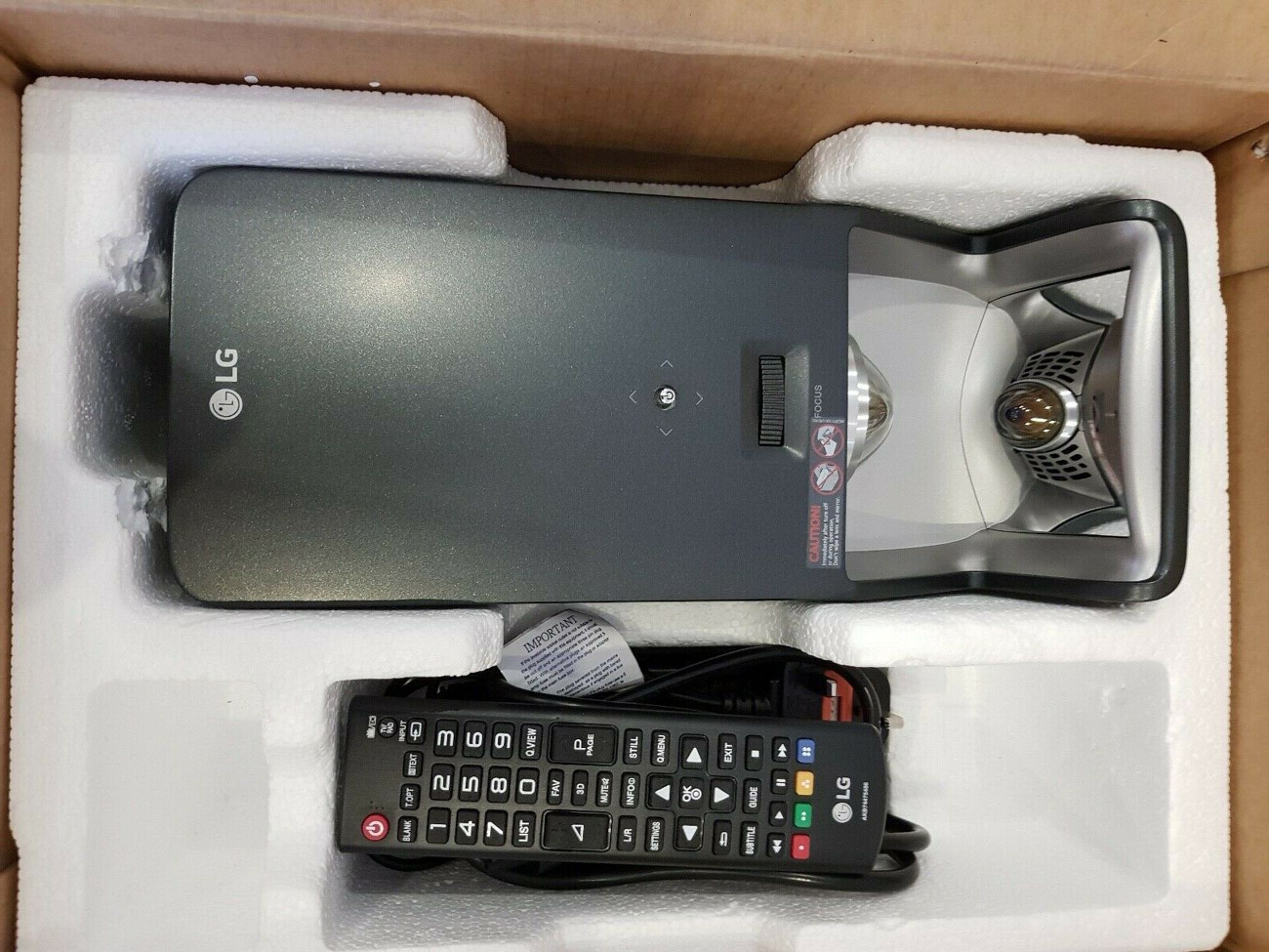 Amazing ultra short throw hd projector with tv - lg pf1000