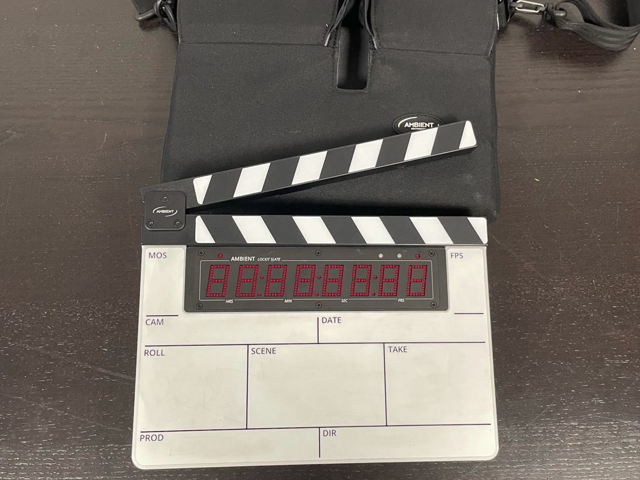 Ambient lockit digislate slate/clapperboard - timecode