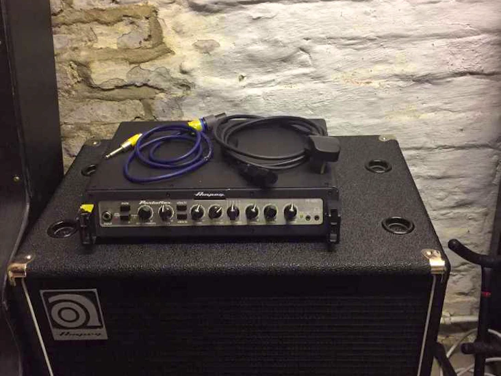 Ampeg bass head and cab amp
