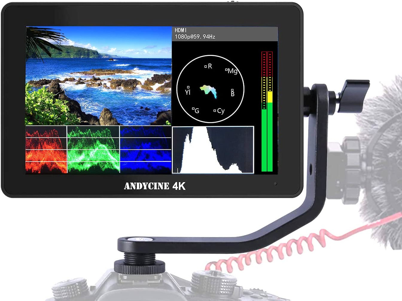 Andycine a6 plus 5.5’’ ips touchscreen monitor, 4k