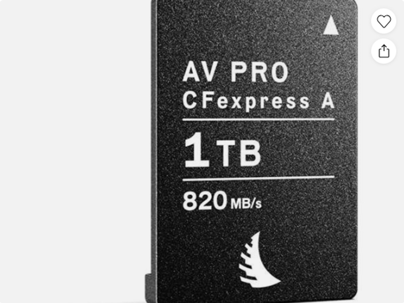 Angelbird av pro 1tb cfexpress 2.0 type a memory card