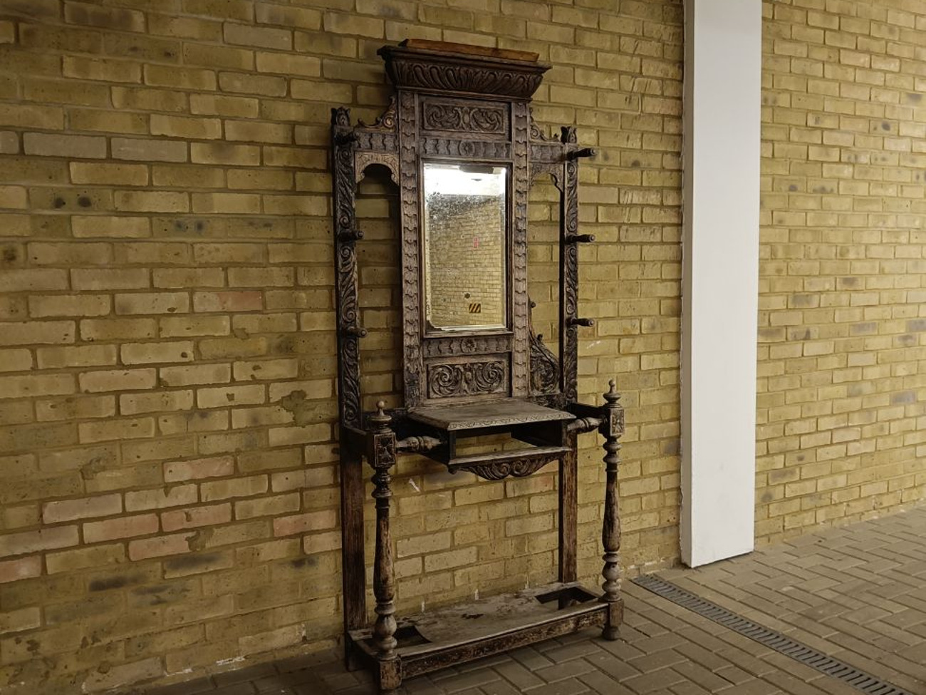 Antique hall stand