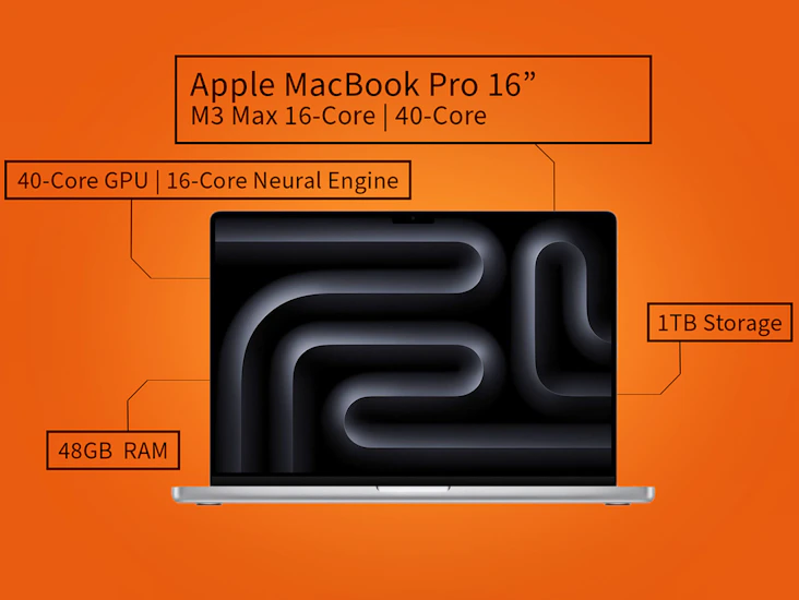 Apple 16" macbook pro m3 max - 16-core - 40-core gpu