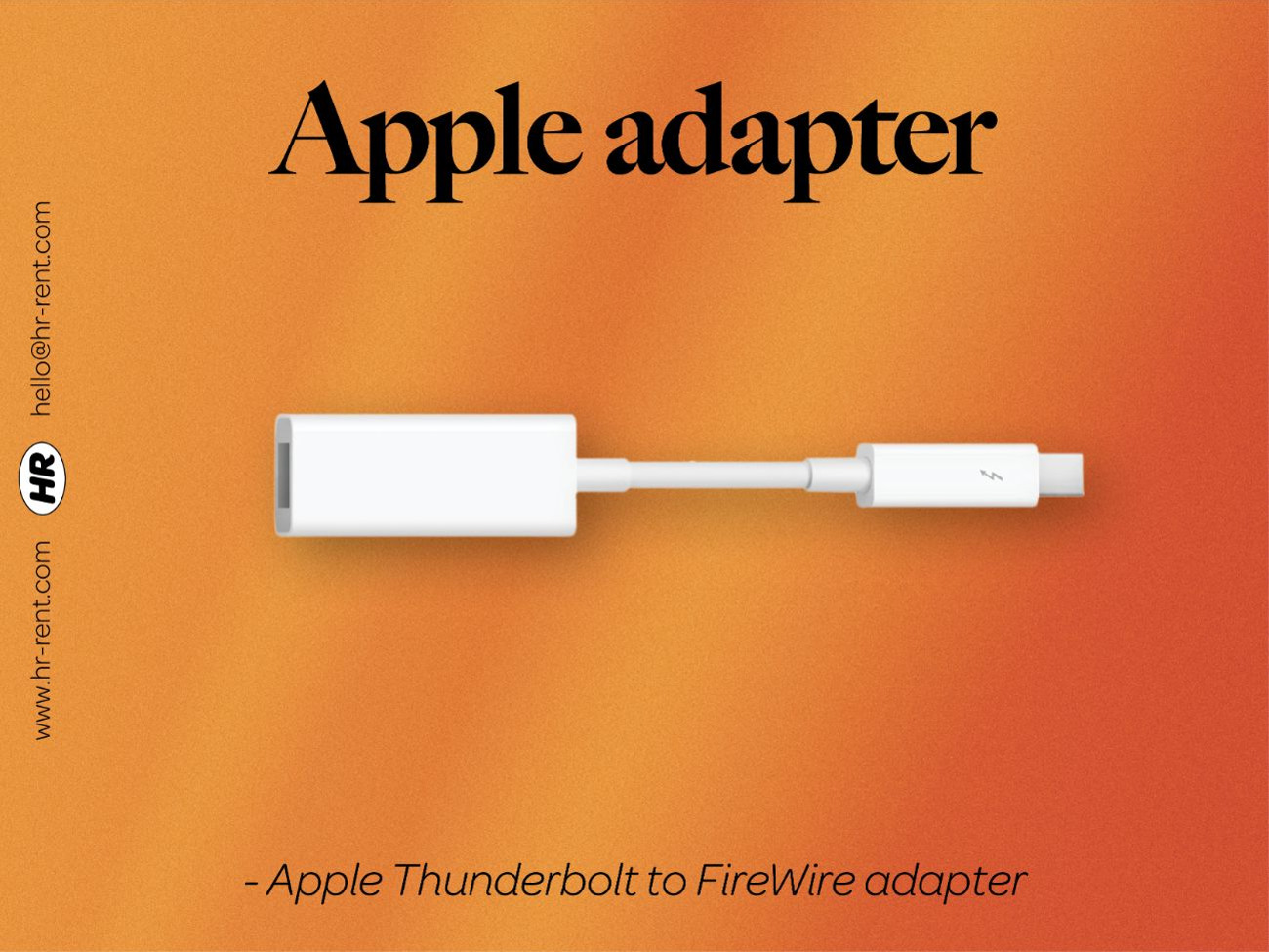 Apple thunderbolt to firewire adapter