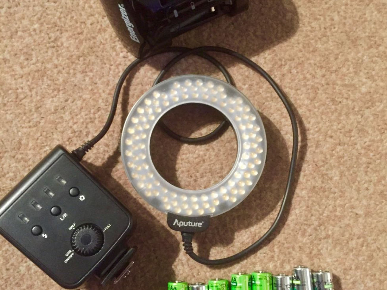 Apurture led ring light