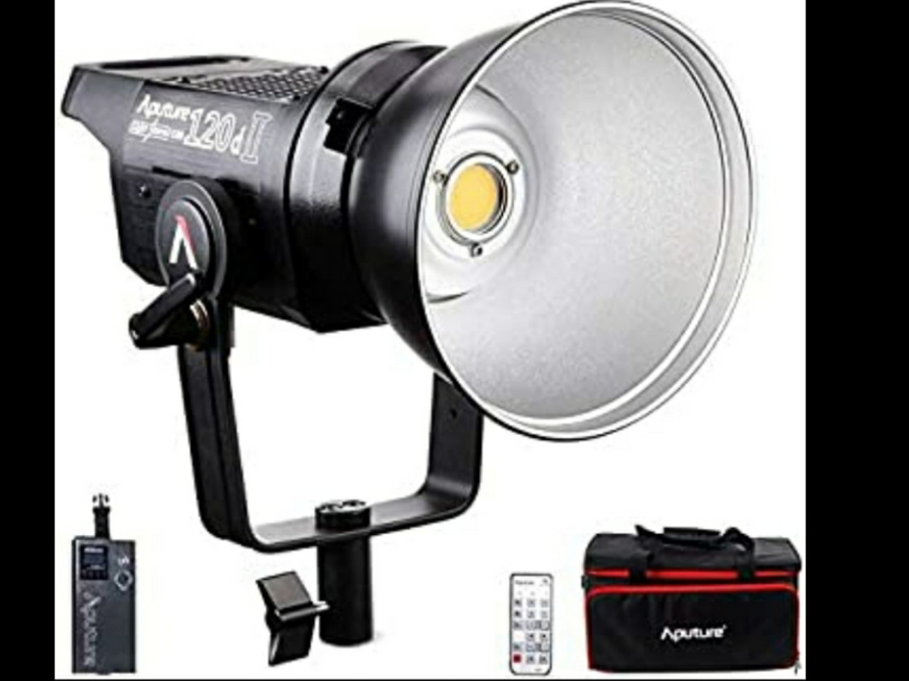 Aputure ls c120d ii light storm v mount with light dome mini