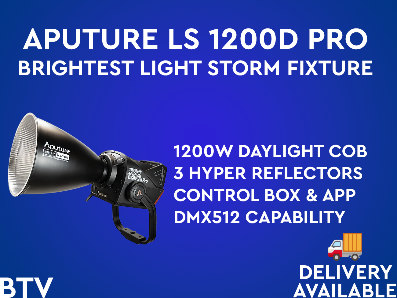 Aputure 1200d pro + 3 hyper reflectors