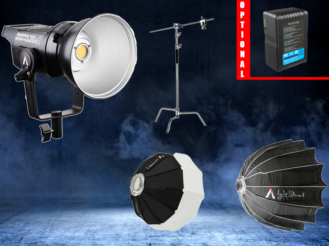 Aputure 120d mark ii + light dome ii or lantern