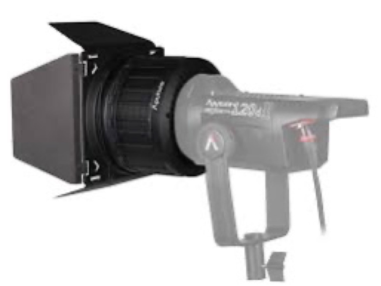 Aputure 2x fresnel with barn doors