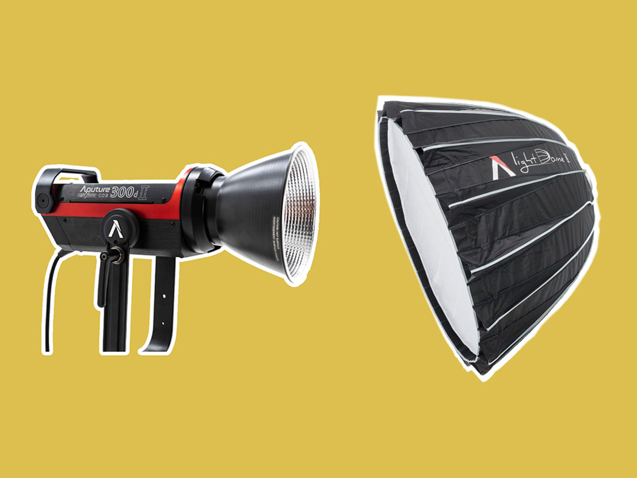 Aputure 300d ii + light dome ii