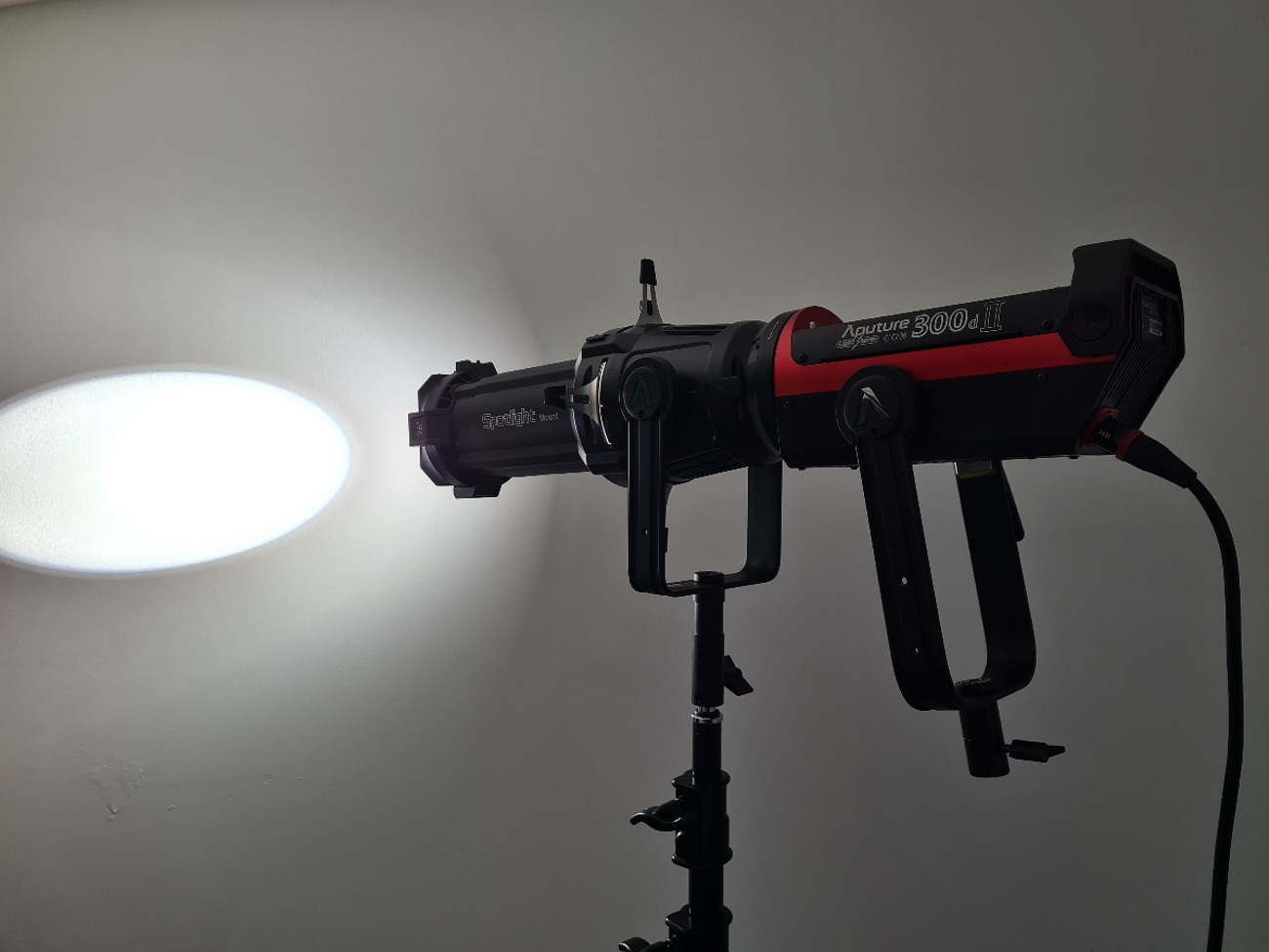 Aputure 300d ii light with 26° spotlight mount