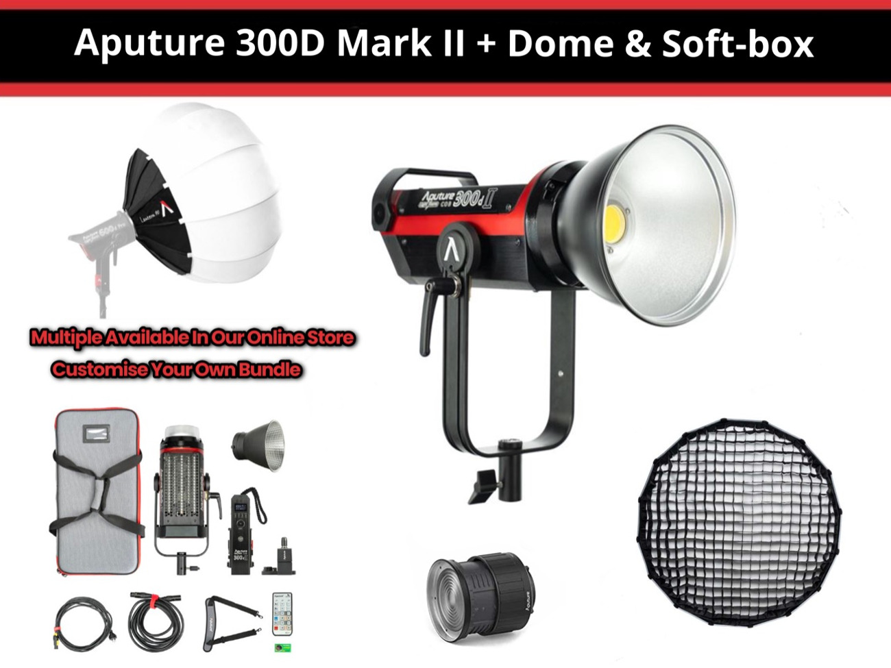 300d Mark Aputure 300d Dome Aputure LS 300D II Pro Kit (Including