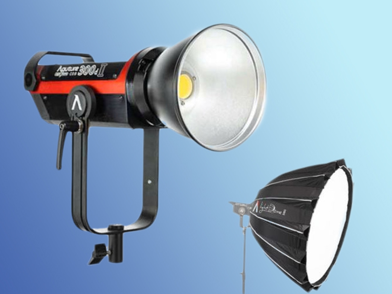 Aputure 300dii & light dome ii