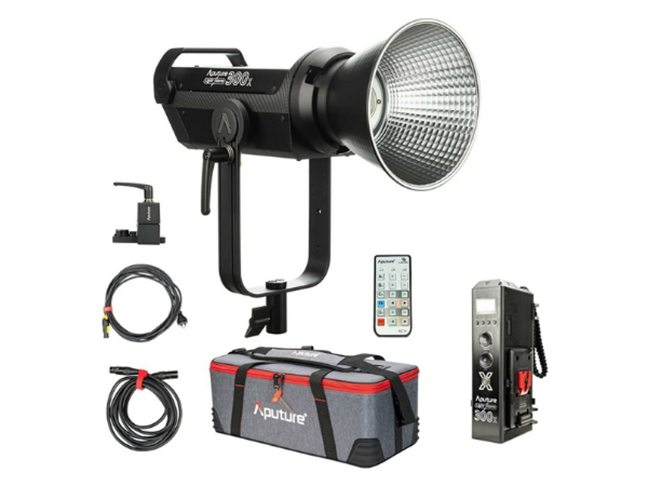 Aputure 300x + aputure light dome ii