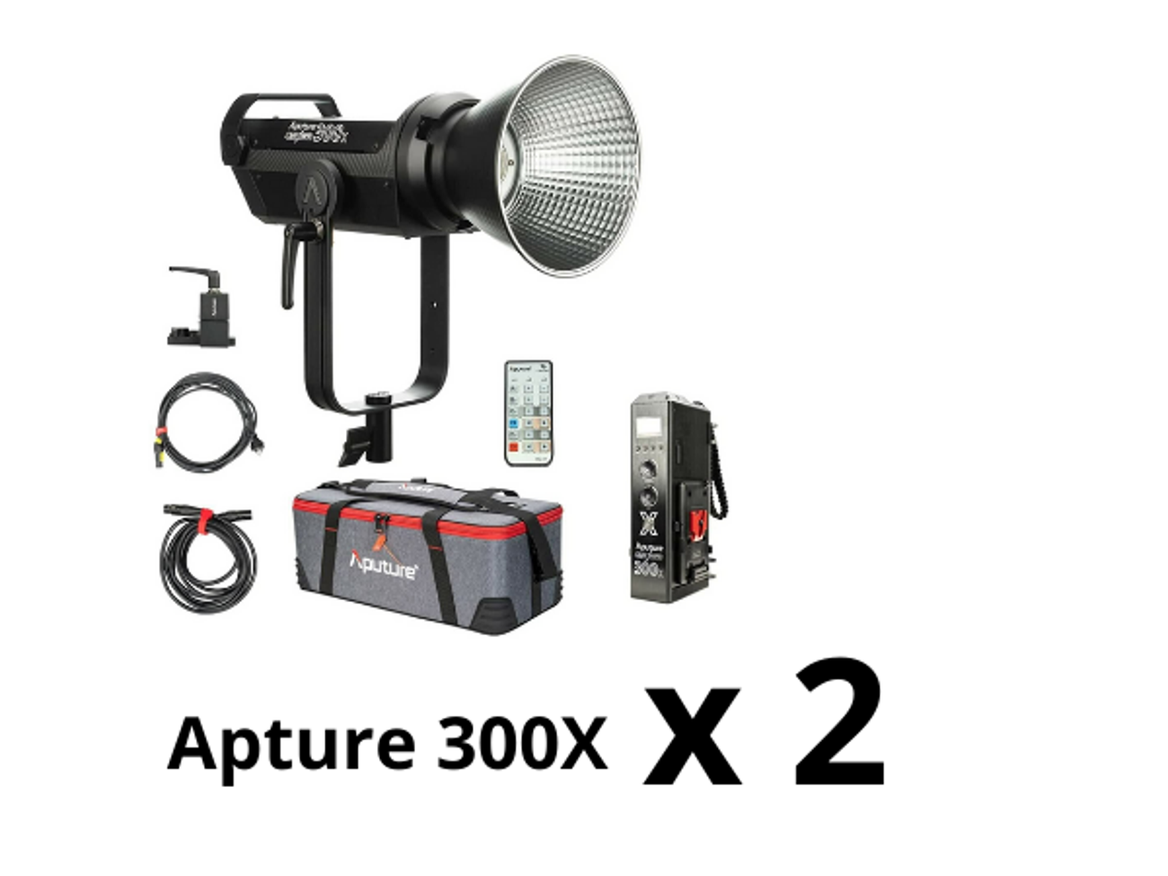 Aputure 300x dual light kit for rent