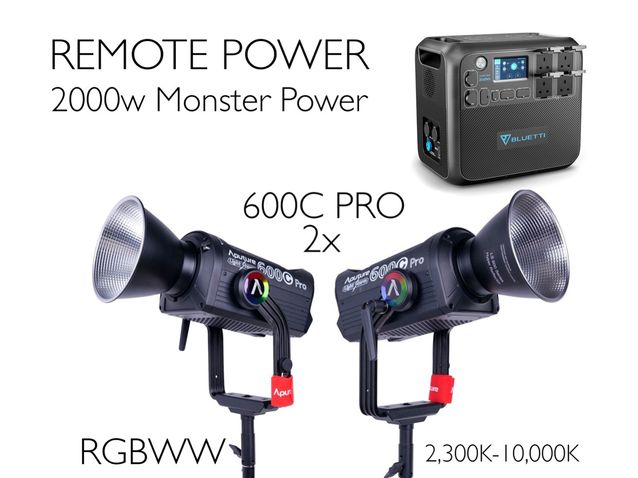 Aputure 600c pro rgbww led light