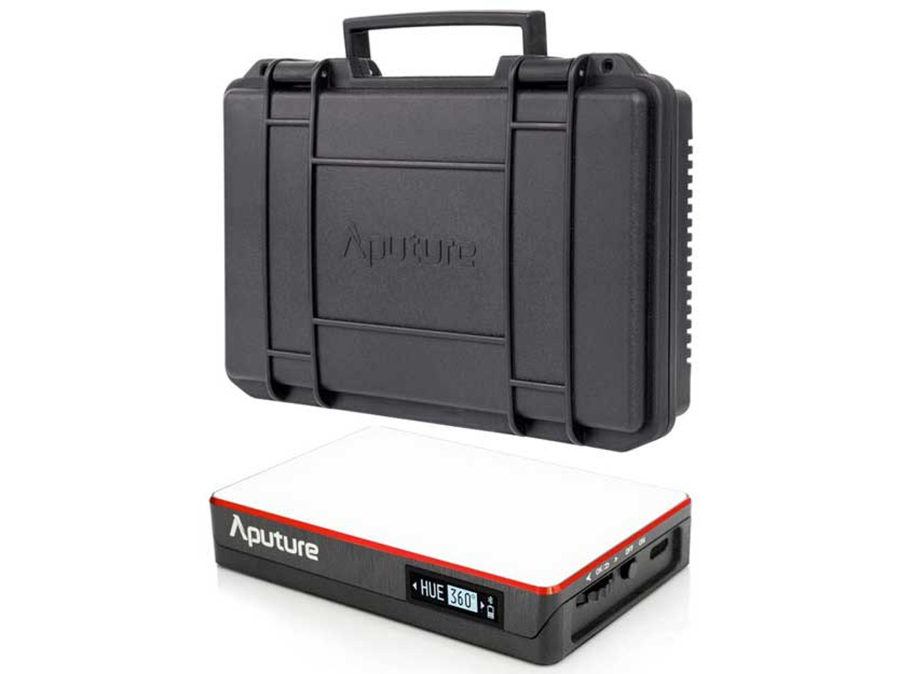 Aputure al-mc rgbww colour 4x led kit with qi charging case