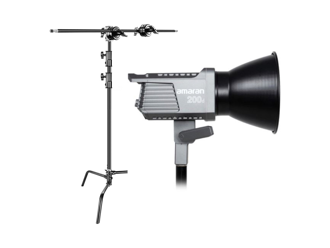 Aputure amaran 200d led light with c stand