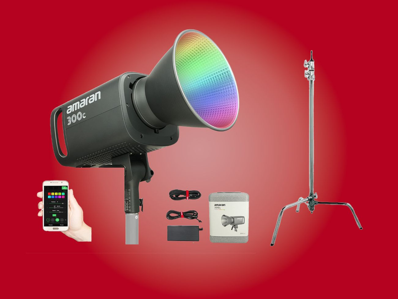 Aputure amaran 300c rgb video light