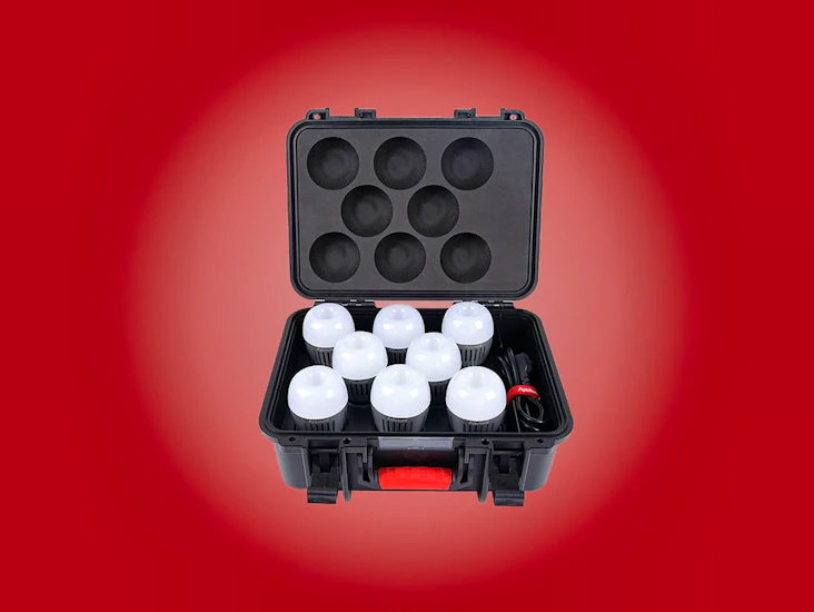 Aputure b7c lighting kit in charging case