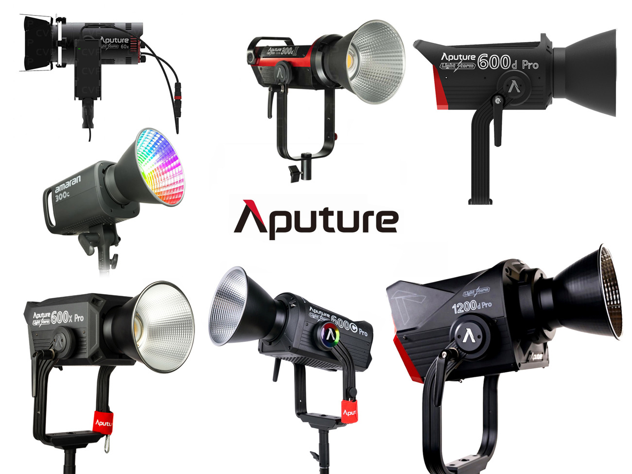 Aputure lighting 1200d 600d 600c 600x 300dii 300x