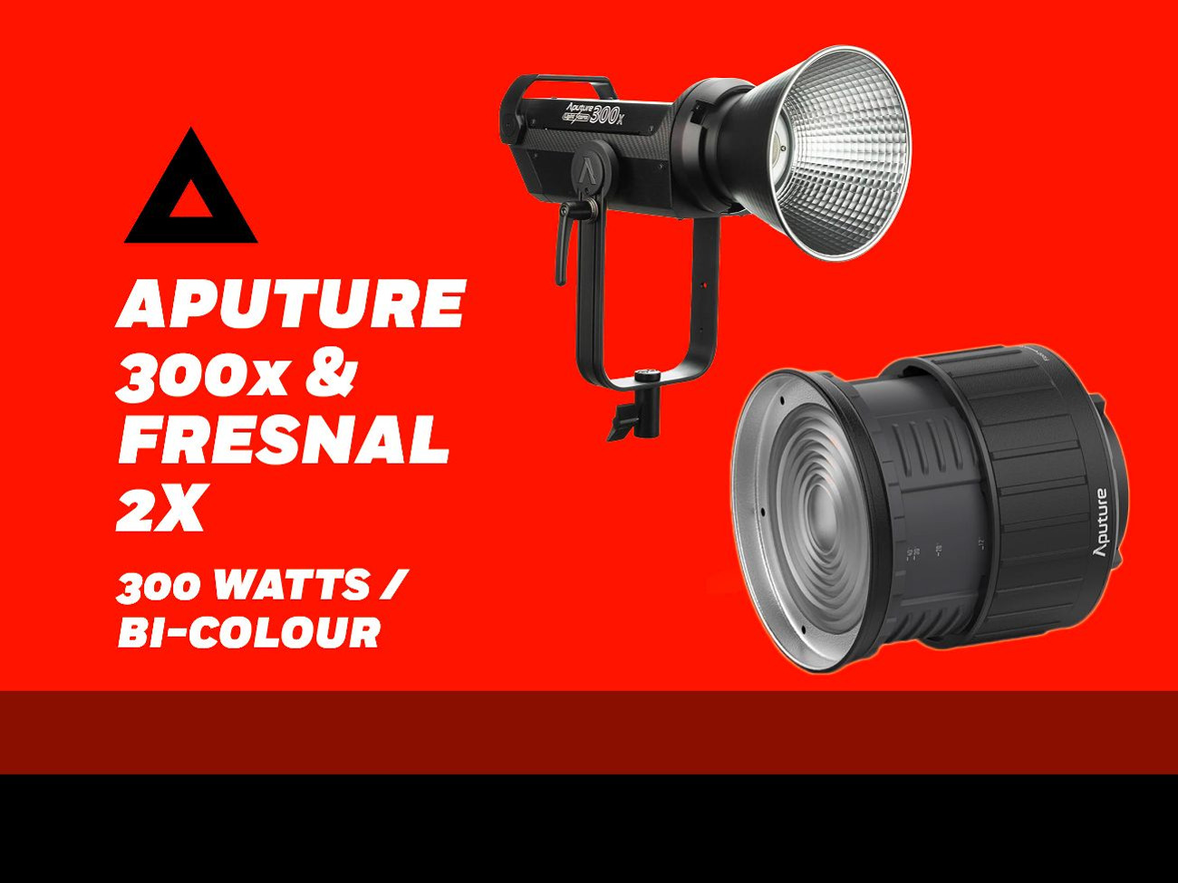 Aputure lightstorm 300x & fresnal 2x