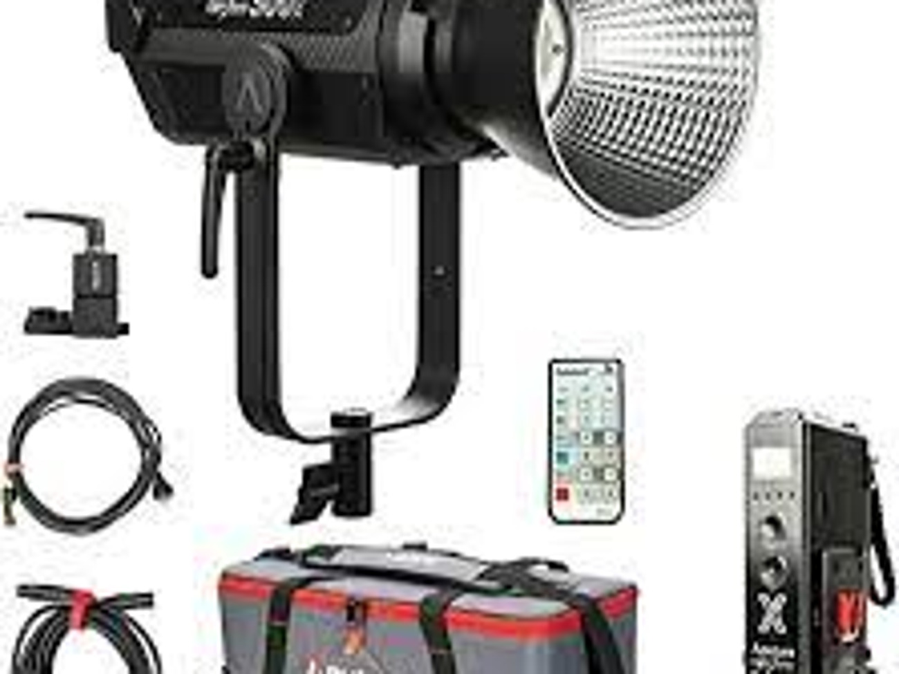 Aputure ls 300x + light dome ii + lantern + arri stand