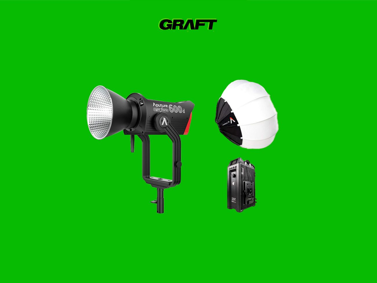 Aputure ls 600d (v mount) + aputure lantern 90