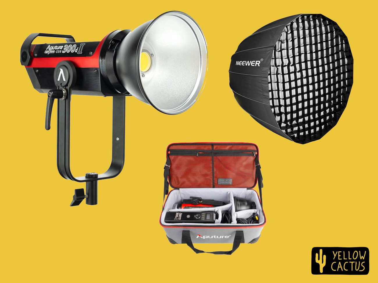 Aputure ls 300d mark ii kit with light dome and stand 