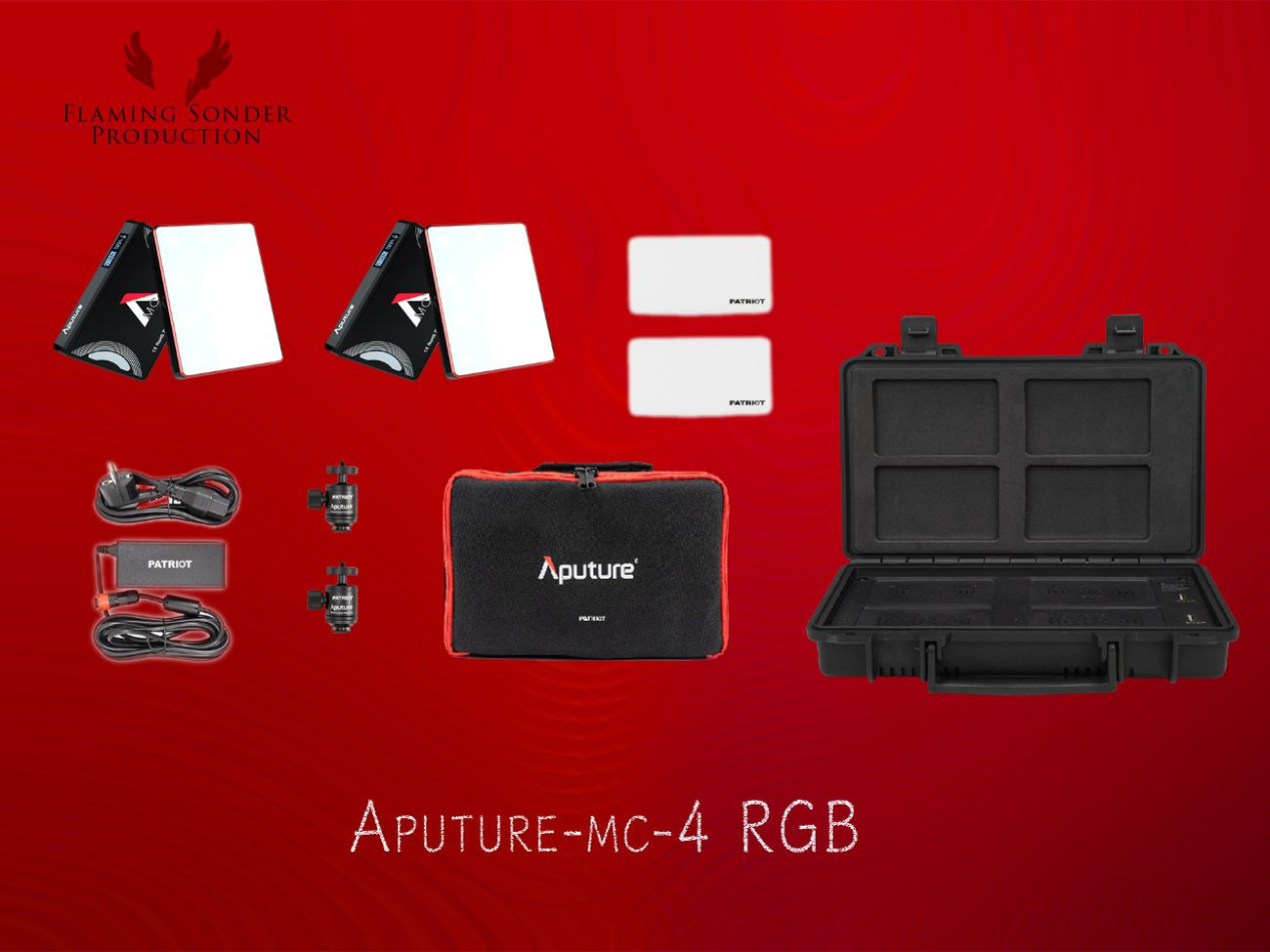 Aputure mc 4-light kit/rgbww/wireless/led