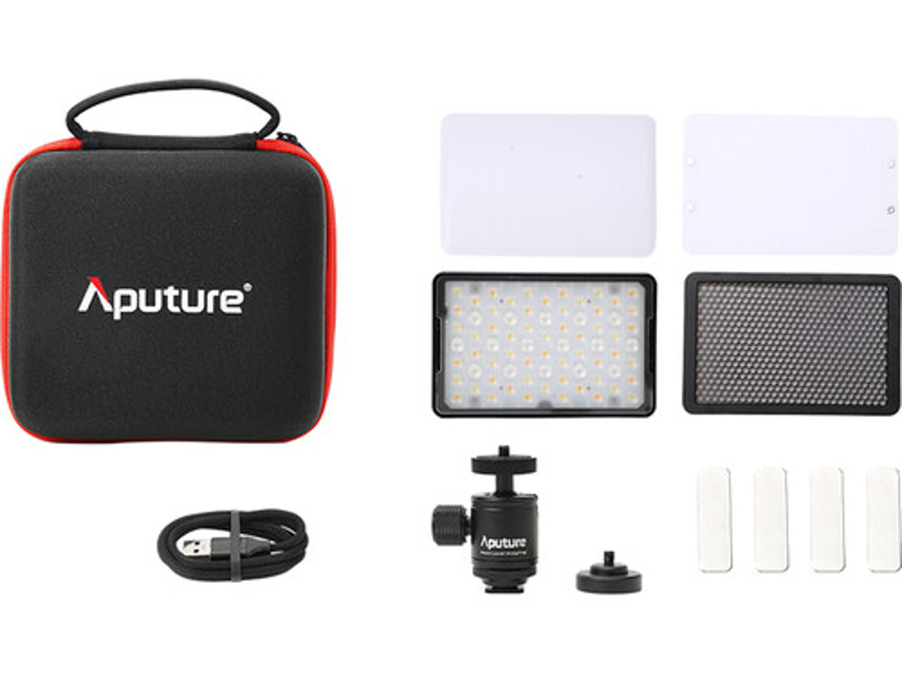 Aputure mc pro mini led portable compact video light rgbww continuous 1585 lux rec. 2020