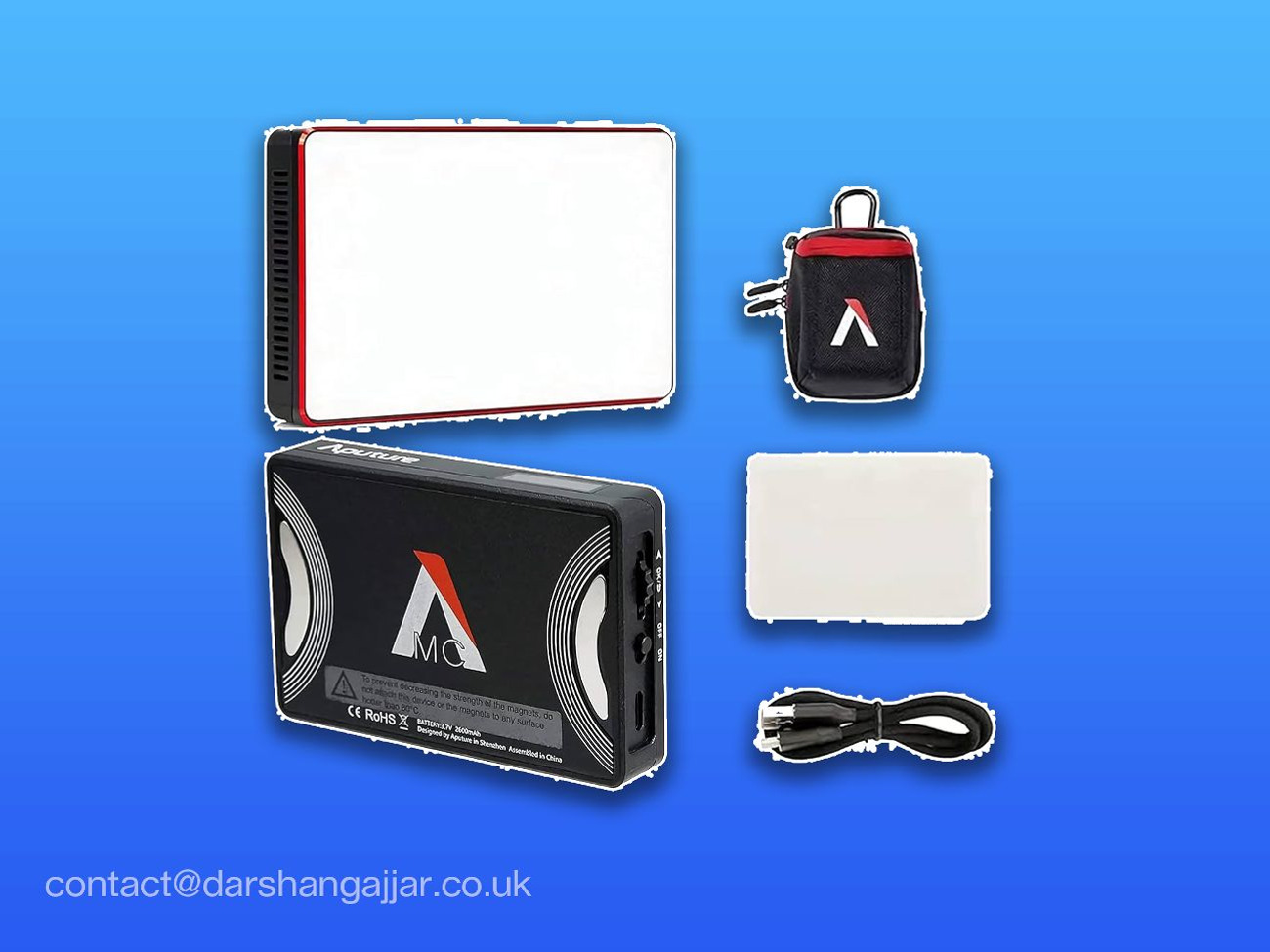 Aputure mc (rgb led pocket light) + diffusion frame