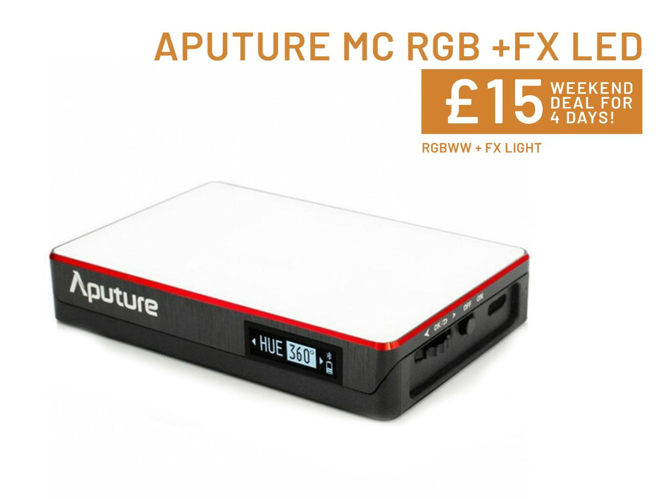 Aputure mc rgbww led video light / fx light