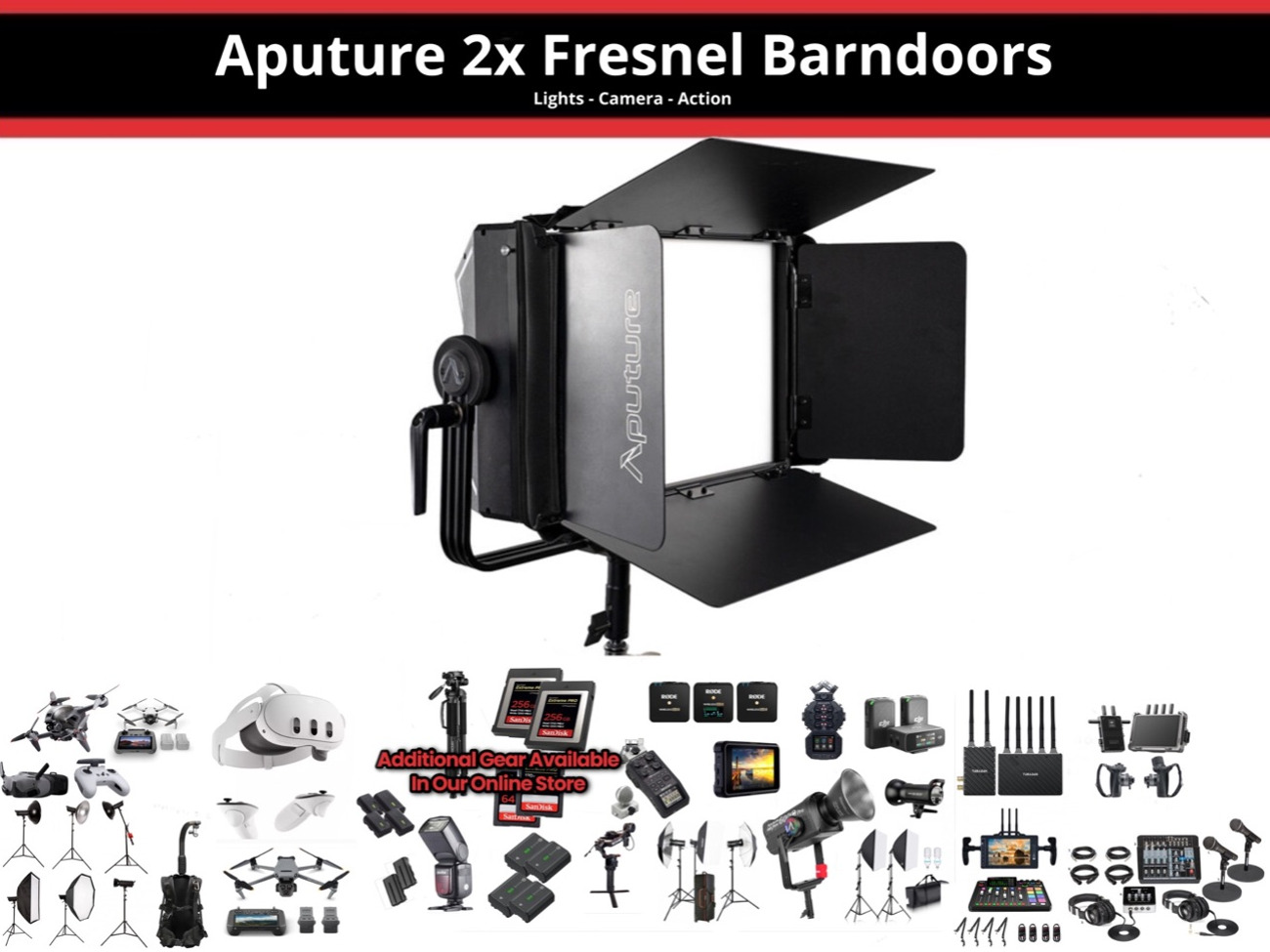 Aputure nova p300c barndoors