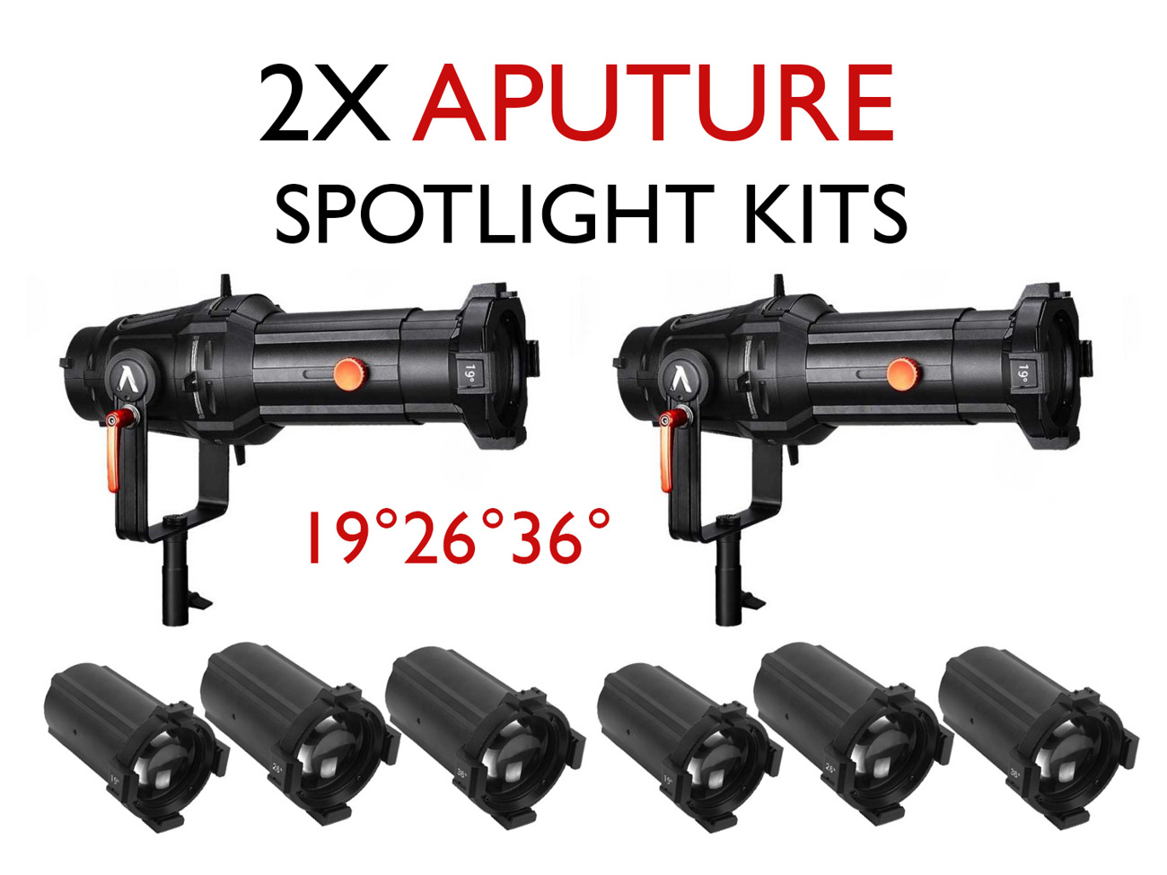 Aputure spotlight mounts (3x available) 