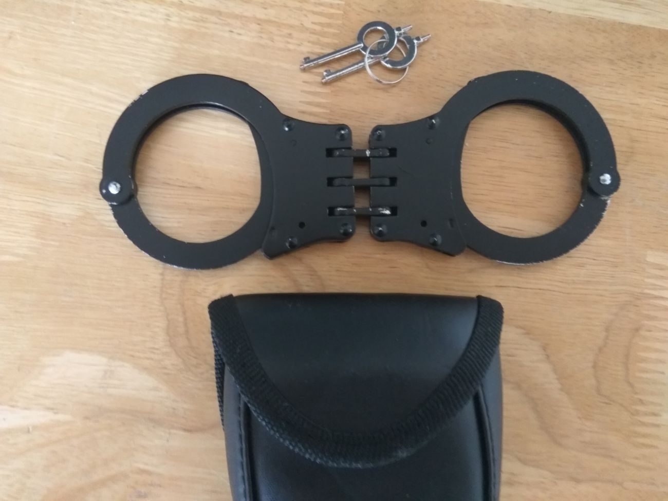 Army police black handcuffs