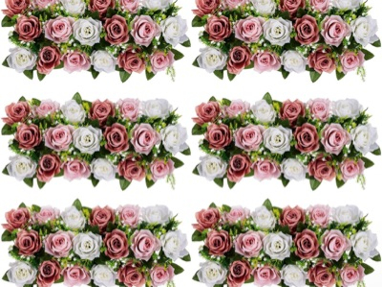 Artificial flowers wedding centerpieces  fake flowers 6 pcs