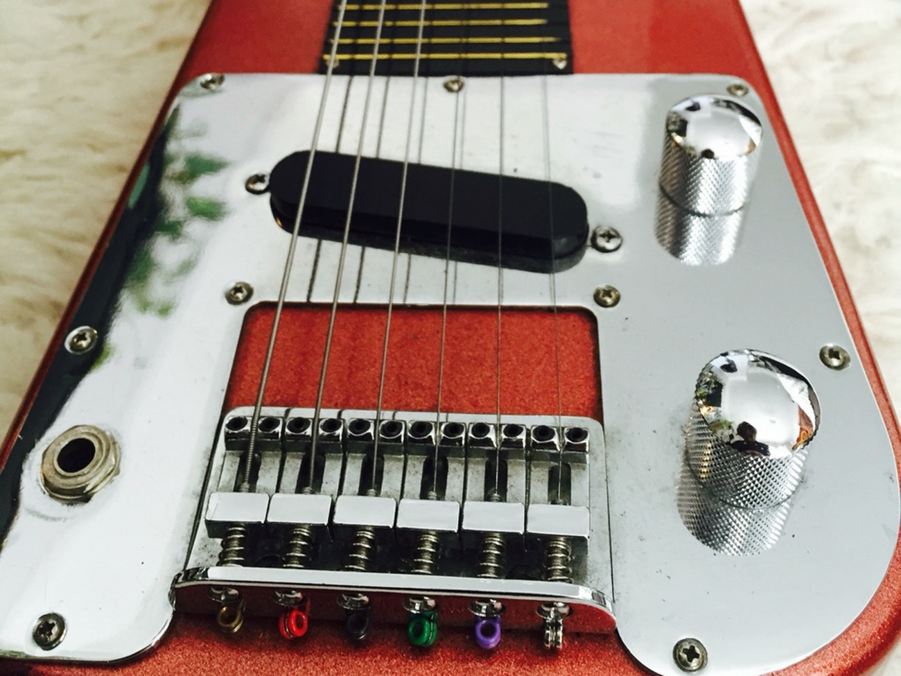 Artisan lap steel guitar with legs and case