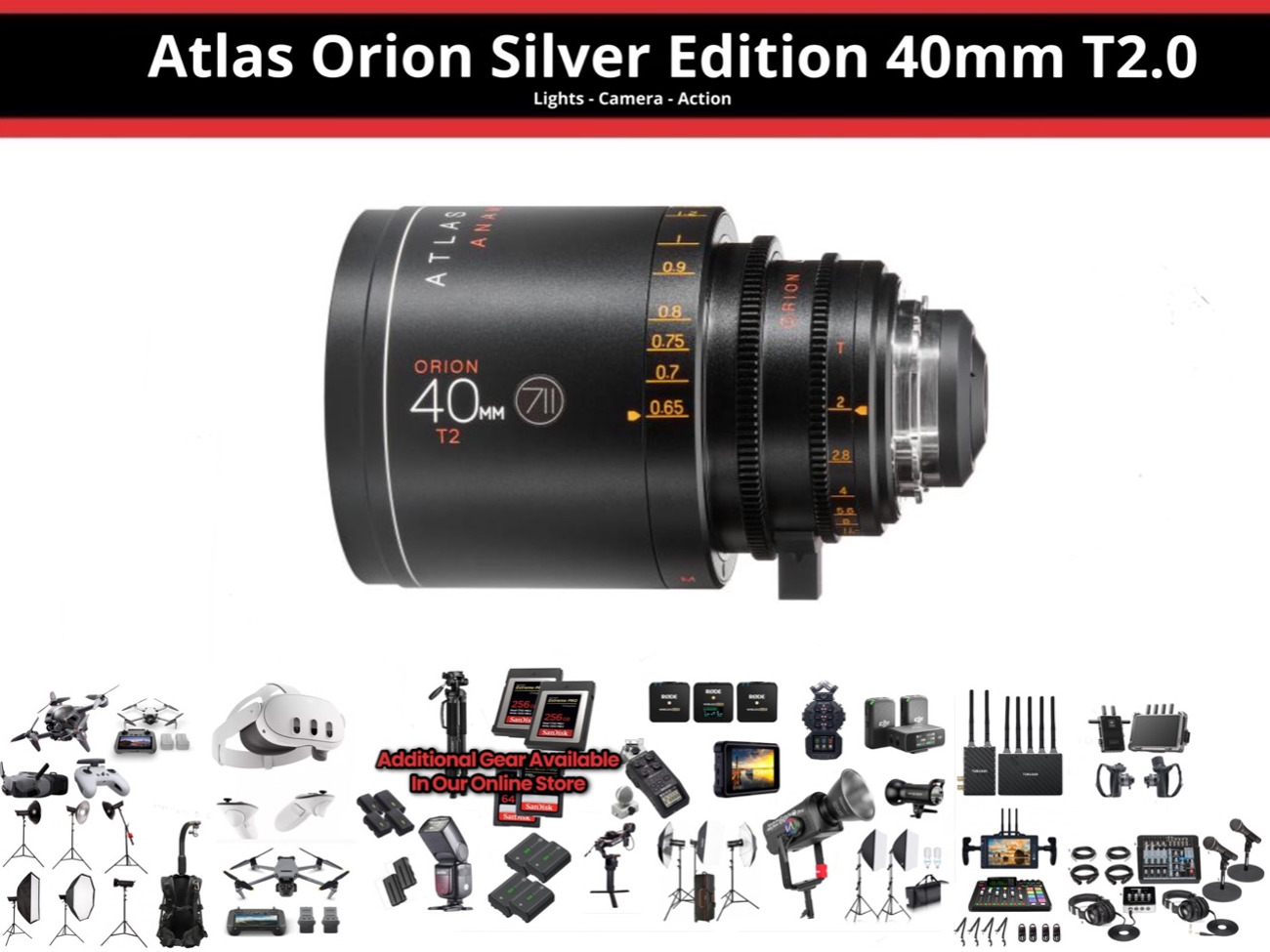 Atlas orion silver edition 40mm t2.0