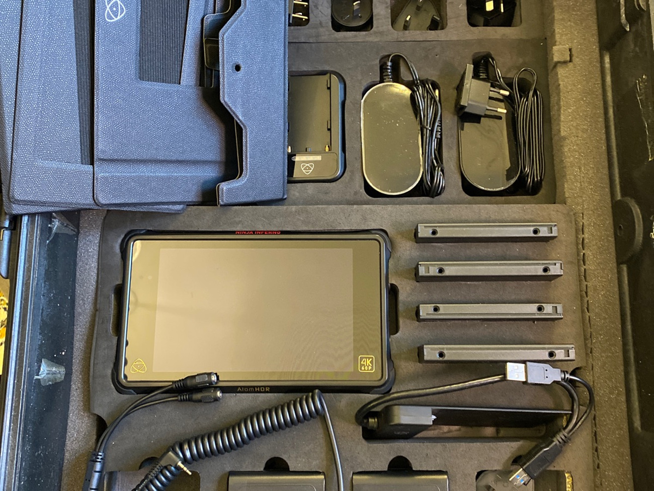 Atomos ninja inferno 4k hdmi monitor with complete accessory kit