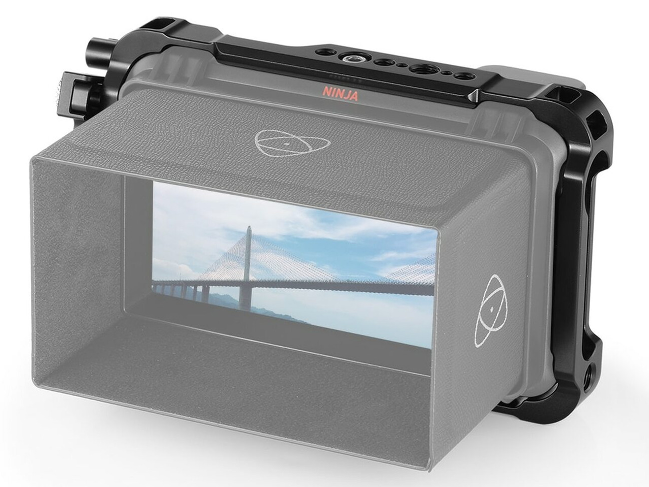 Atomos ninja v hdr 5" monitor/recorder + cage 3x 1tb ssd sunhood 4k prores raw hdmi