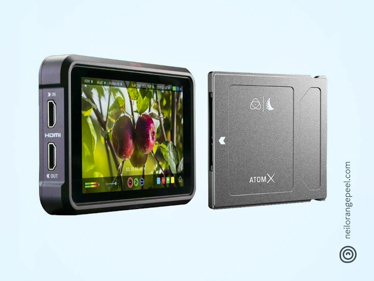 Atomos ninja v monitor-recorder w/ hard drive & accessories