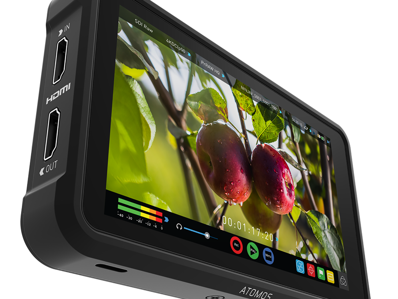 Atomos ninja v prores and prores raw recorder