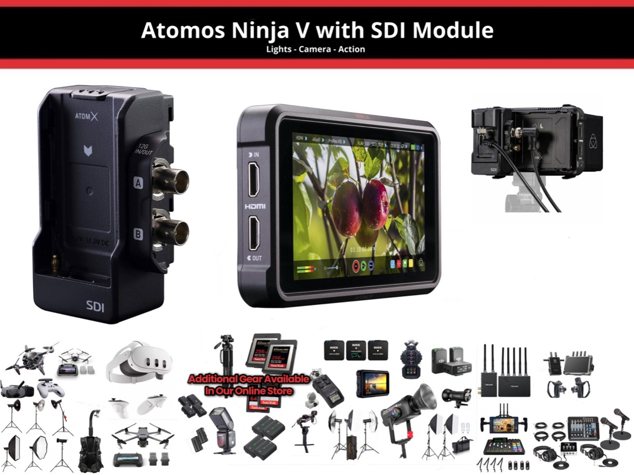 Atomos ninja v with sdi module