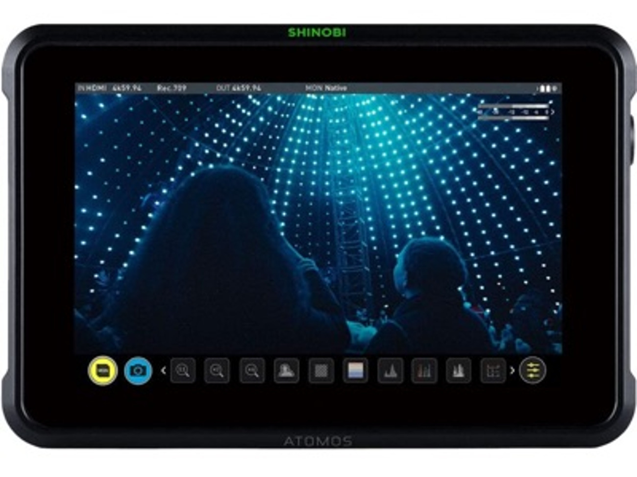 Atomos shinobi 7 monitor in nitze cage 
