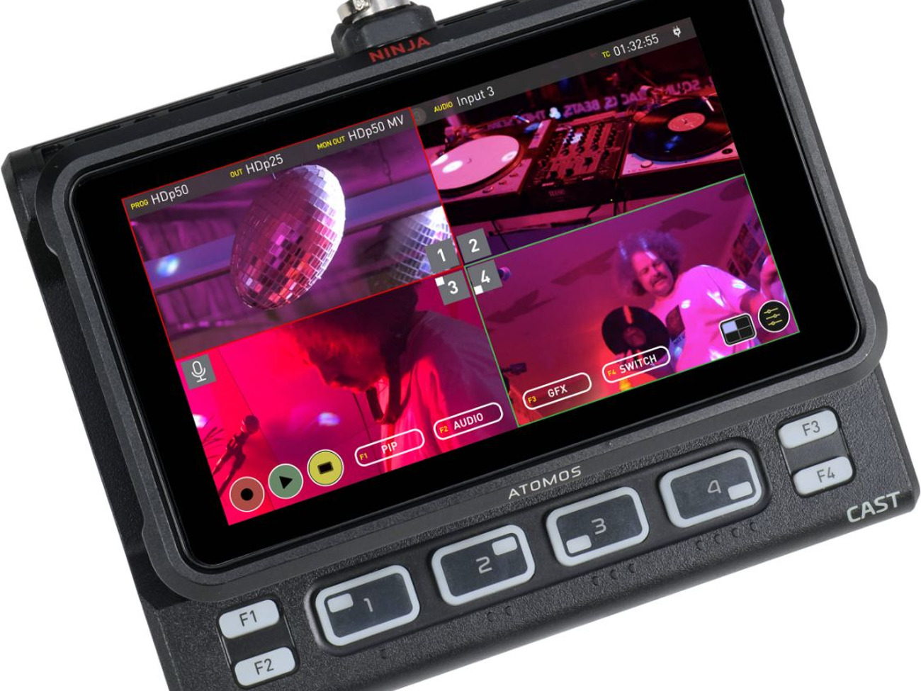 Atomx cast vision mixer with atomos ninja v & 1tb ssd