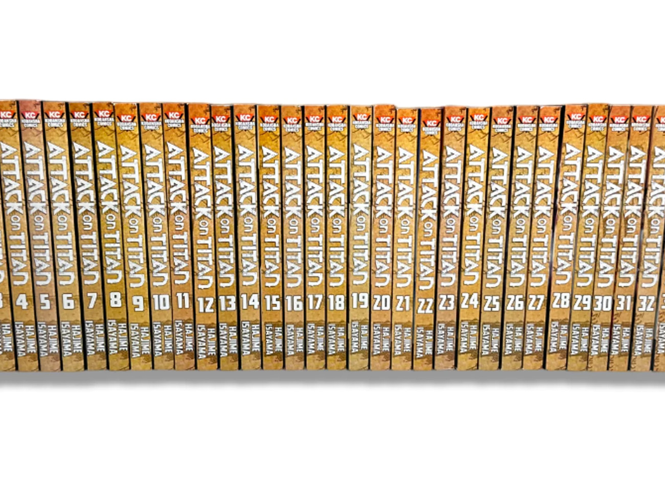 Attack on titan manga volumes (1 - 34)